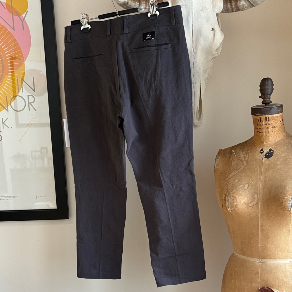 I Love Ugly Linen Slim Kobe Pant- Charcoal Medium - Picture 5 of 5